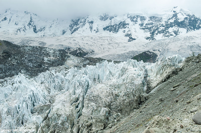 Minapin Glacier at Rakaposhi Base Camp, Hunza Valley, Pakistan