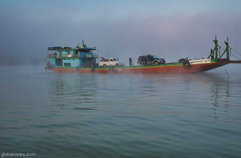 Crossing the Chindwin River, Nagaland, Myanmar