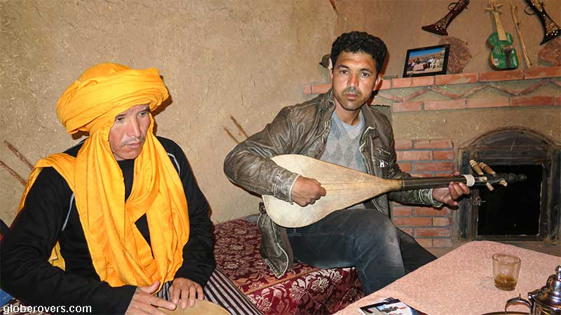 Berber guys in the village of Tamtetoucht, Morocco