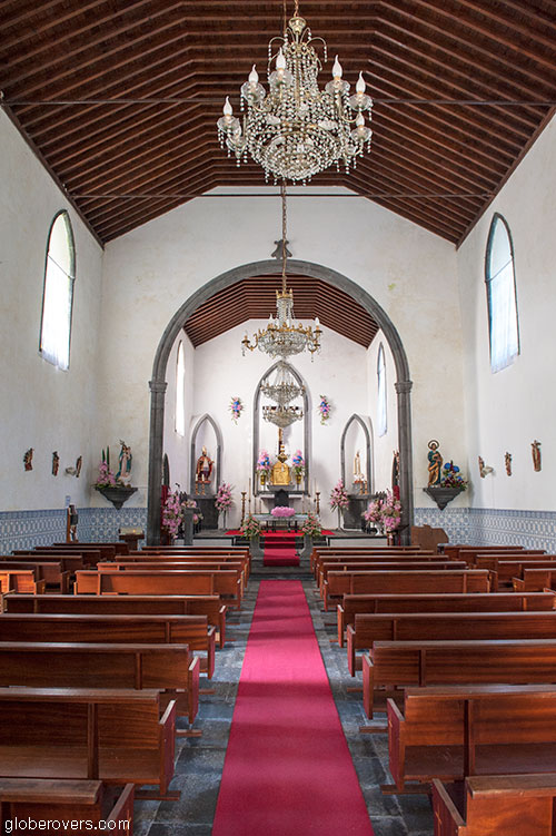 Church of Saint Nicholas (Igreja de Sao Nicolau), village of Sete Cidades, Lagoa das Sete Cidades area, São Miguel Island, Azores, Portugal