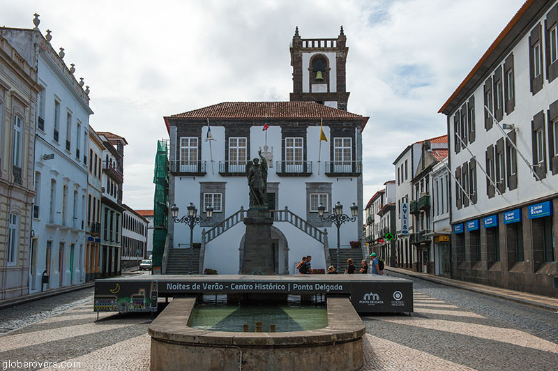 Historical centre of Ponta Delgada, São Miguel Island, Azores, Portugal