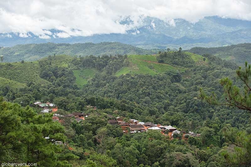 Ho Kyein Htet Akha village south of Kengtung, Shan State