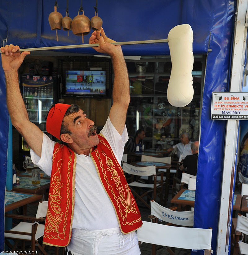 Ice cream guy, north Nicosia, Northern Cyprus
