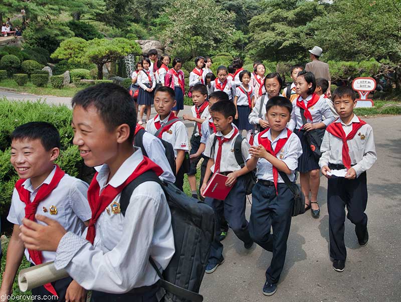 School kids in Pyongyang, North Korea, DPRK
