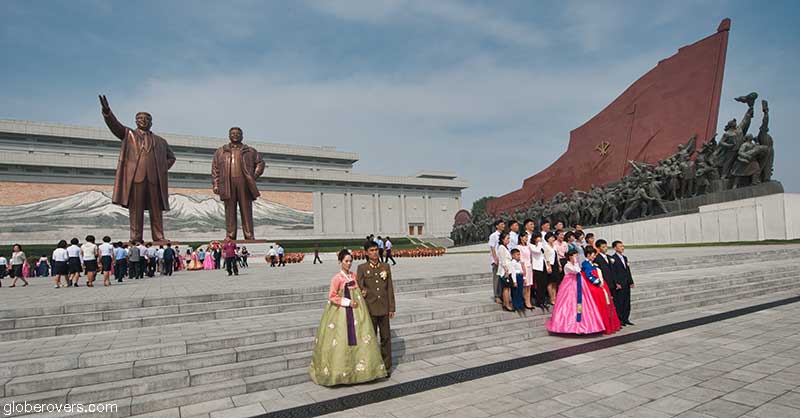 Monument to Party Founding, Pyongyang, North Korea, DPRK