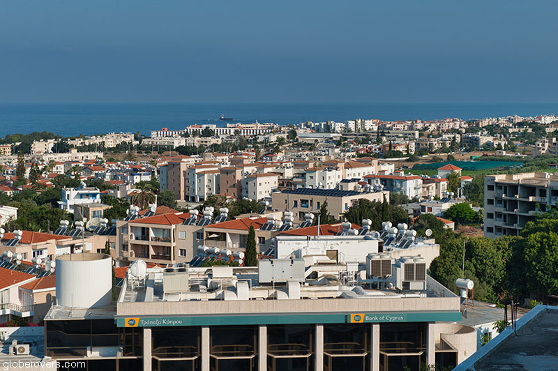 View of Paphos from the Axiothea Hotel, Paphos, Republic of Cyprus