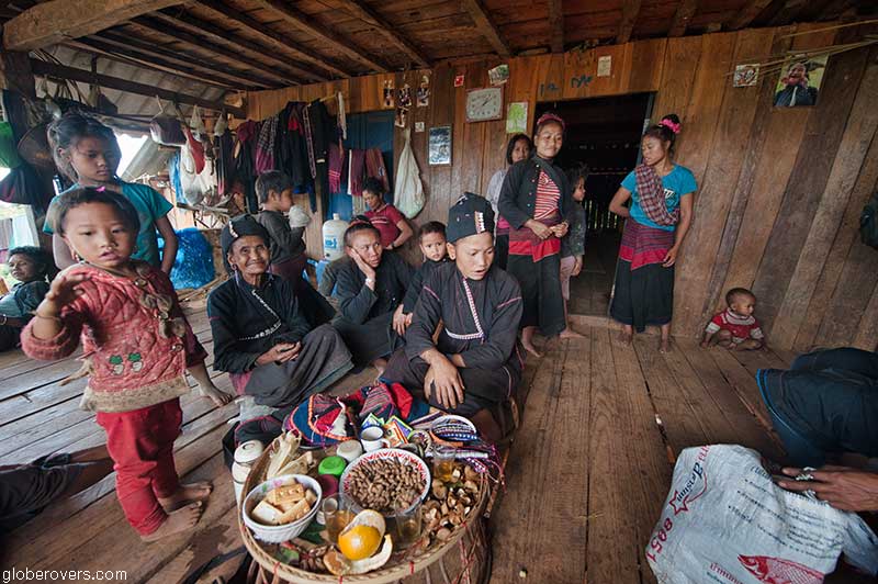 People at Pan Lea village of the Enn tribe, north of Keng Tung, Shan State, Myanmar