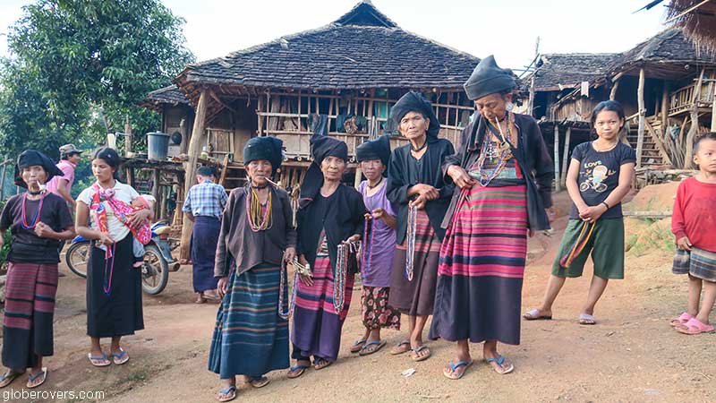 Woman at Wan Sai Akhe / Akhu Tribe Village, east of Kengtung, Shan State, Myanmar