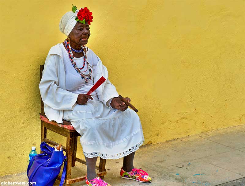 Old lady in the streets of Old Havana (La Habana Vieja), Cuba