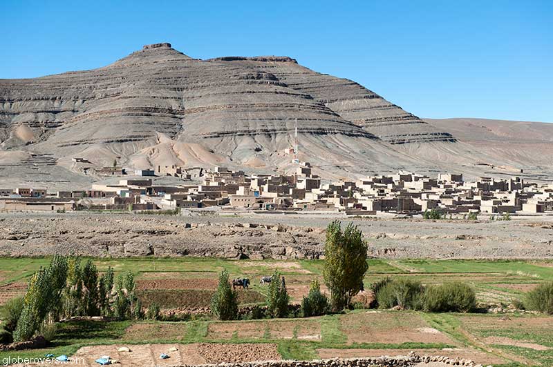 The small town of Agoudal in the High Atlas Mountains, Morocco