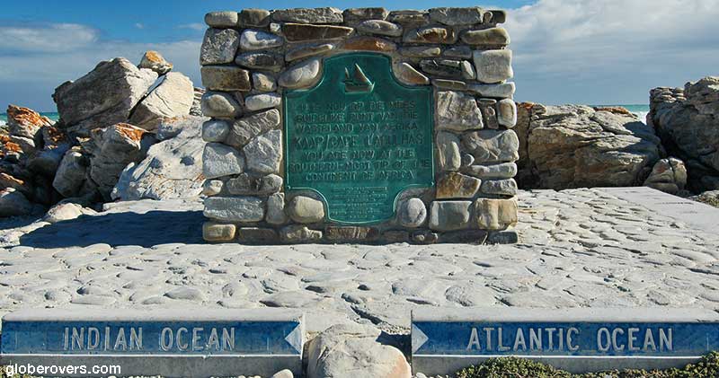 Cape Agulhas, Africa's Southernmost Point where the Atlantic and Indian Oceans meet