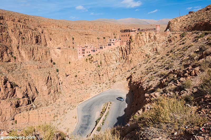 Winding road just north of village of Dadès Gorges, Morocco