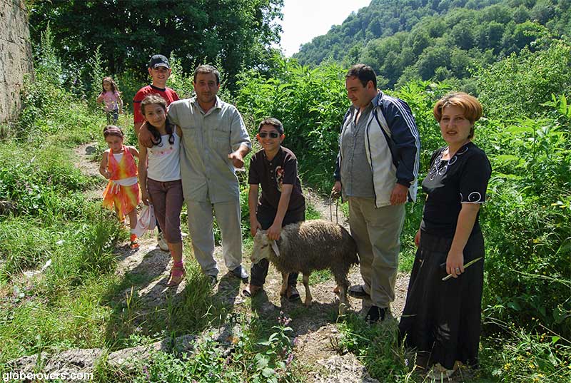 Sheep offering (matagh), St. Stepanos, Haghartsin Monastery, near Dilijan, Northern Armenia