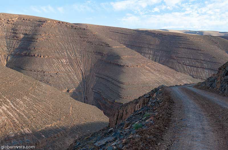 High Atlas mountains drive from Agoudal south to Dadès Gorges, Morocco