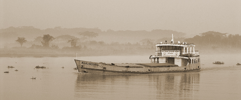 Boat ride on "The Rocket" from Dahaka to Barisal, Bangladesh