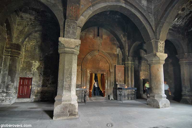 Saghmosavank Monastery near town of Ashtarak, Armenia