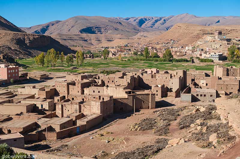 The village of Tamtetoucht, Morocco
