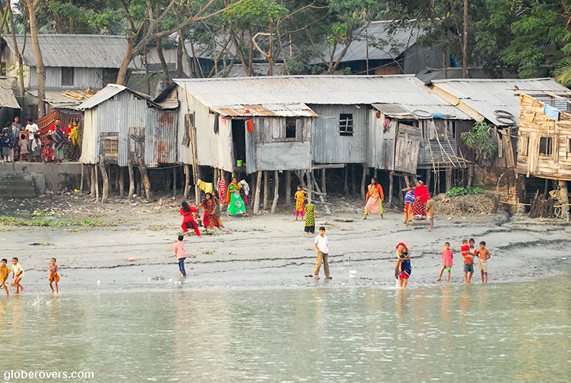 Boat ride on "The Rocket" from Dhaka to Barisal, Bangladesh