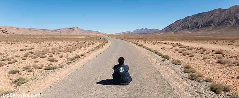 Driving north of Tamtetoucht, Morocco