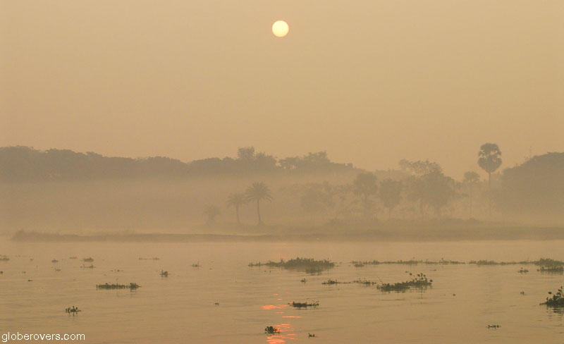 Boat on the way to Mongla near Sundarbans, Bangladesh