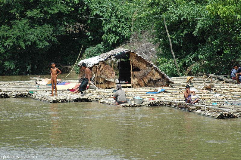 Boat Ayeyarwady Irrawaddy River Myanmar Burma