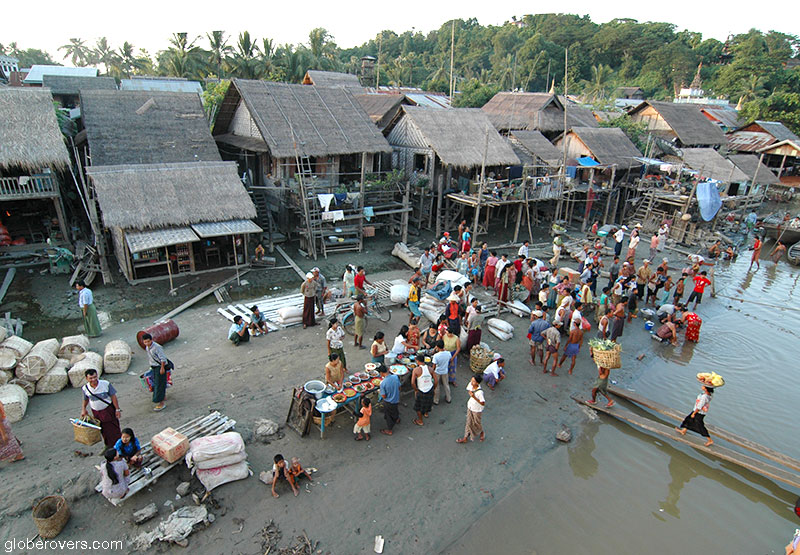 Boat Ayeyarwady Irrawaddy River Myanmar Burma