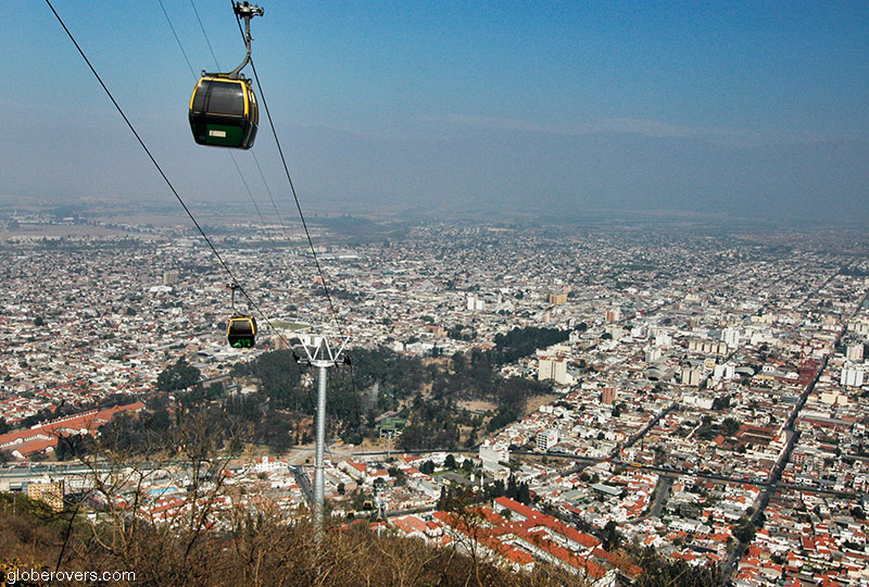 Cable car Cerro San Bernardo Hill