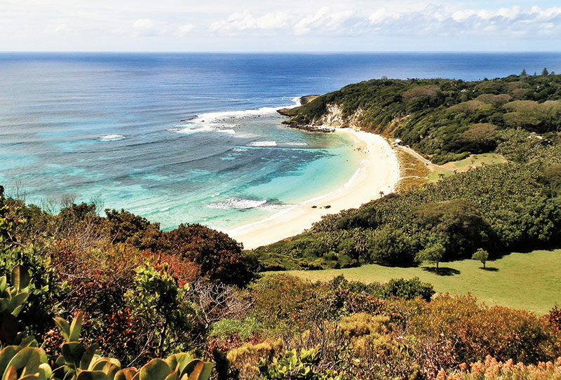 Neds Beach from Malabar Hill,  Lord Howe Island.