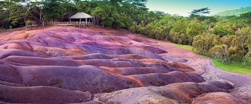 Mauritius - The Seven Coloured Earth sand dunes in Chamarel