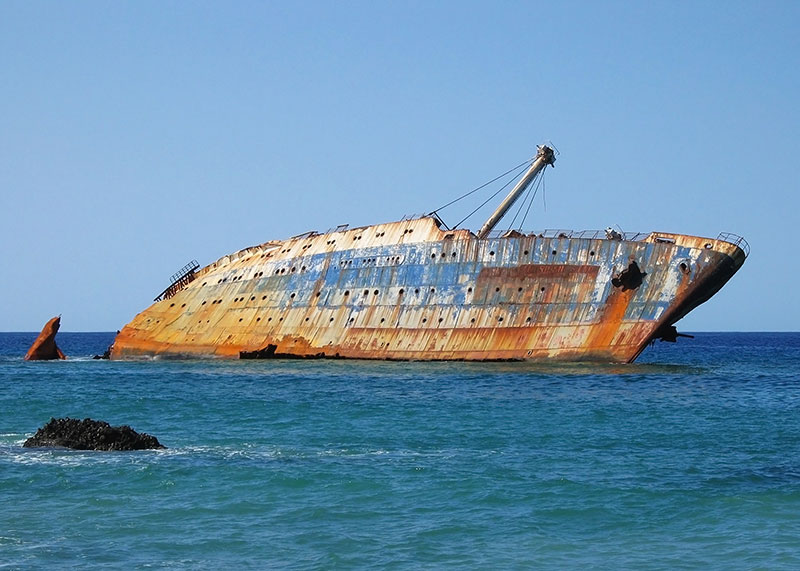 Mauritius shipwrecks