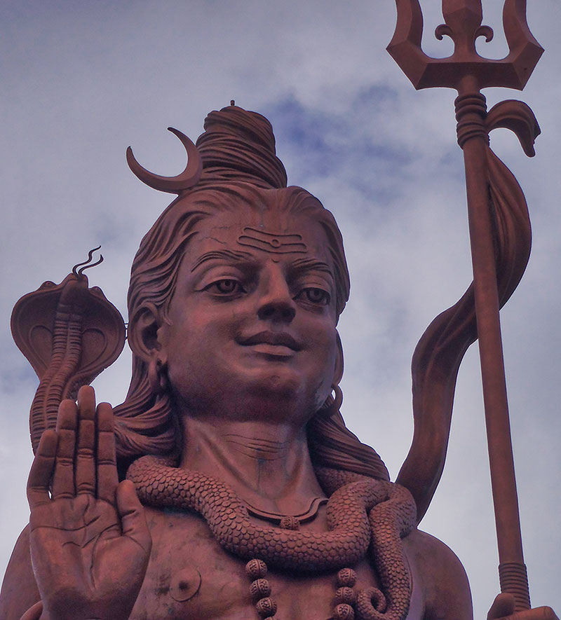 Mauritius - Statue of Lord Shiva, the tallest statue on the island, at 33m (108 feet).