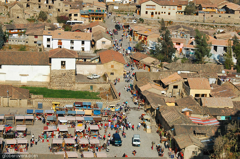 Village of Ollantaytambo, Sacred Valley 60km from Cusco, Peru