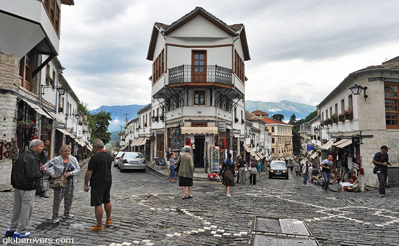 Cobble stone alleys of Gjirokaster