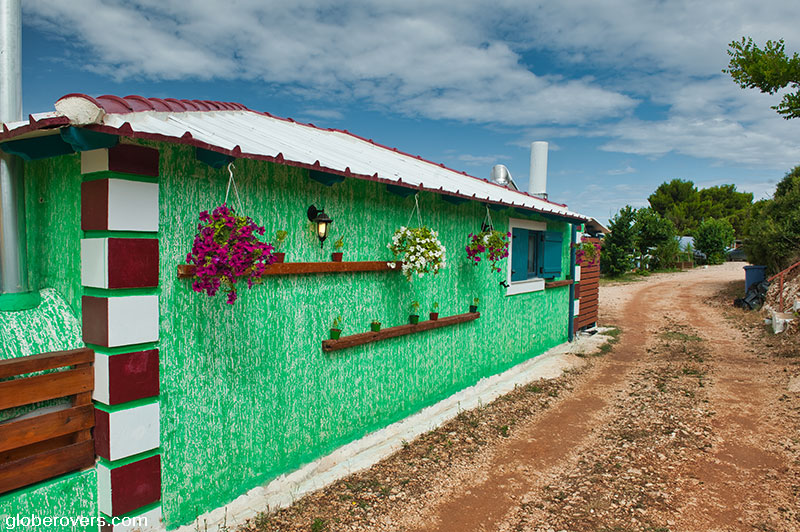 Colourful house in Ksamil, Albania