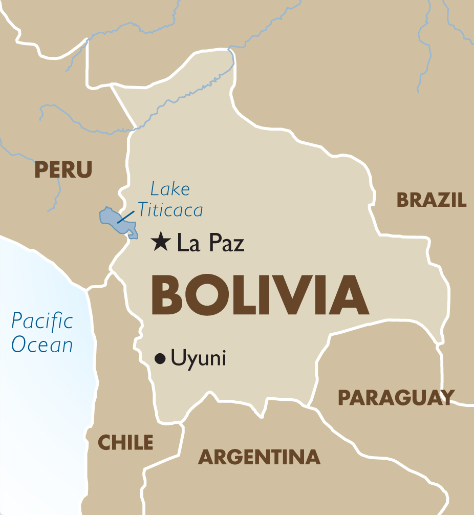 Maps of Bolivia's Salar de Uyuni