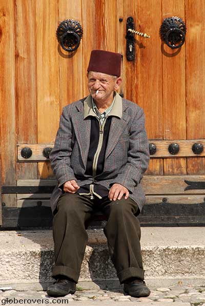 Man, Market of Bascarsija (Turkish Area), Sarajevo, Bosnia & Herzegovina