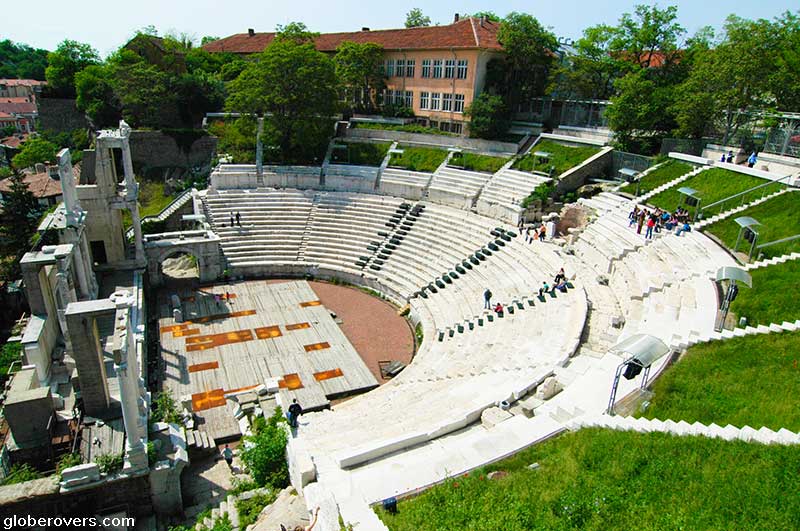 Mmphitheatre, Old City, Plovdiv, Bulgaria