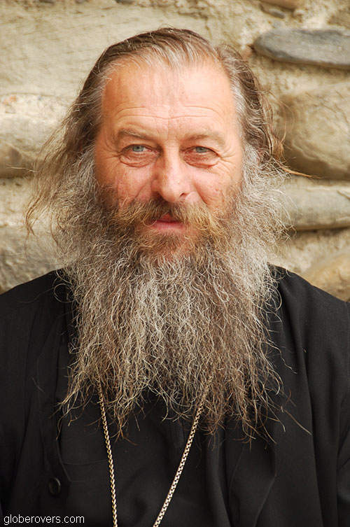 Monk at Sveti-Tskhoveli Cathedral, Mtskheta, Georgia