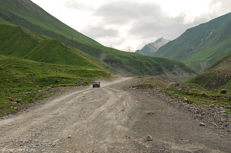 Scenery along Military Highway between Tbilisi and Kazbegi, Georgia
