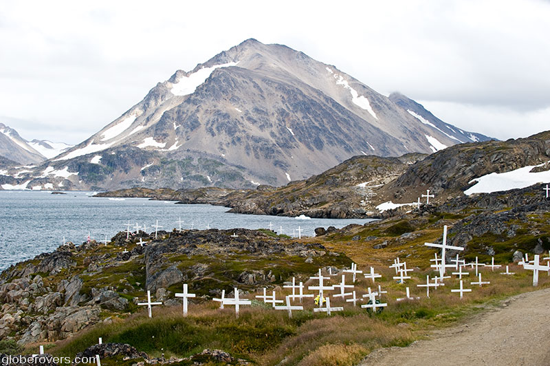 Graves and crosses, Kulusuk, Greenland
