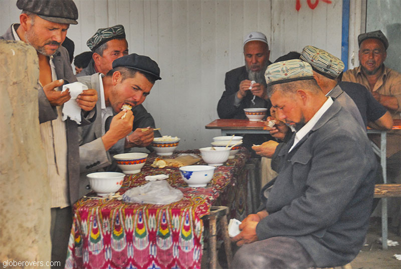 Eating, Kashgar, Xinjiang, China