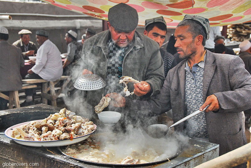 Eating, Kashgar, Xinjiang, China