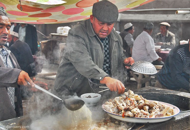 Eating, Kashgar, Xinjiang, China