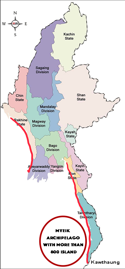 Myanmar map