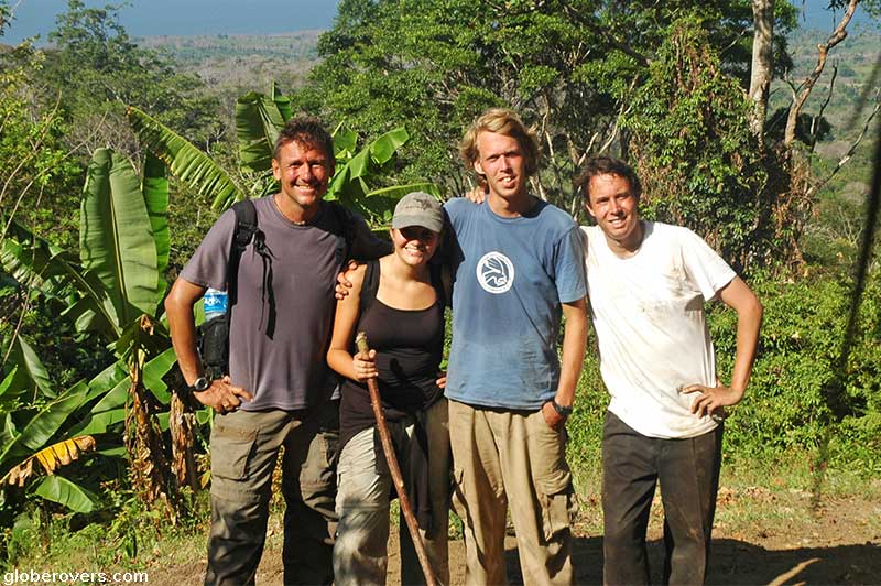 The climbers of Volcan Conception, Ometepe Island, Lake Nicaragua, Nicaragua