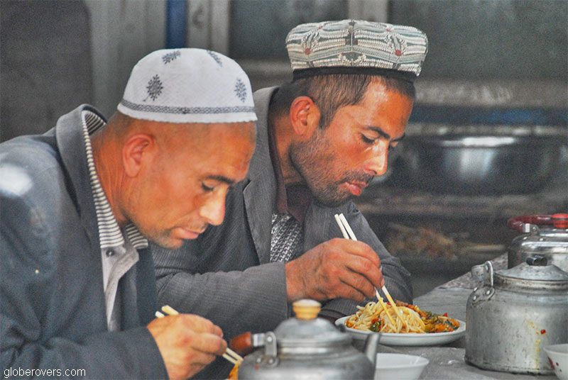 Eating, Kashgar, Xinjiang, China