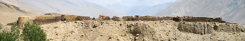 Fortress along the Wakhan Valley, Tajikistan