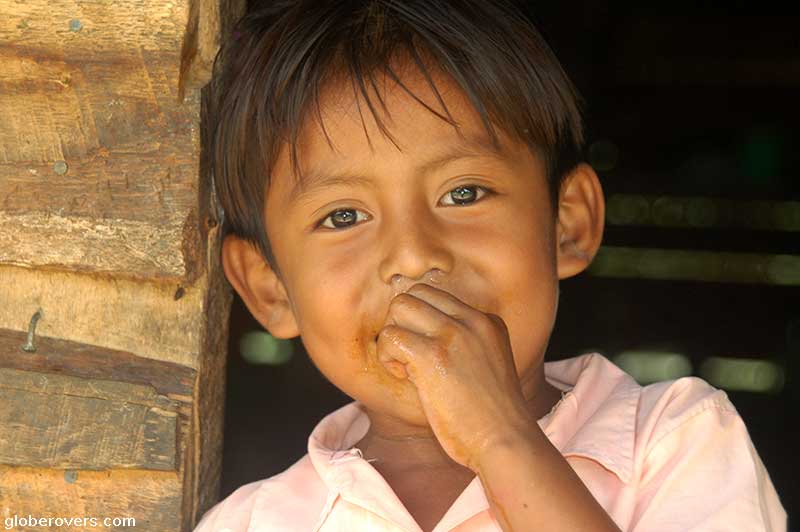 Kekchi Mayan Boy in Laguna Village, Belize