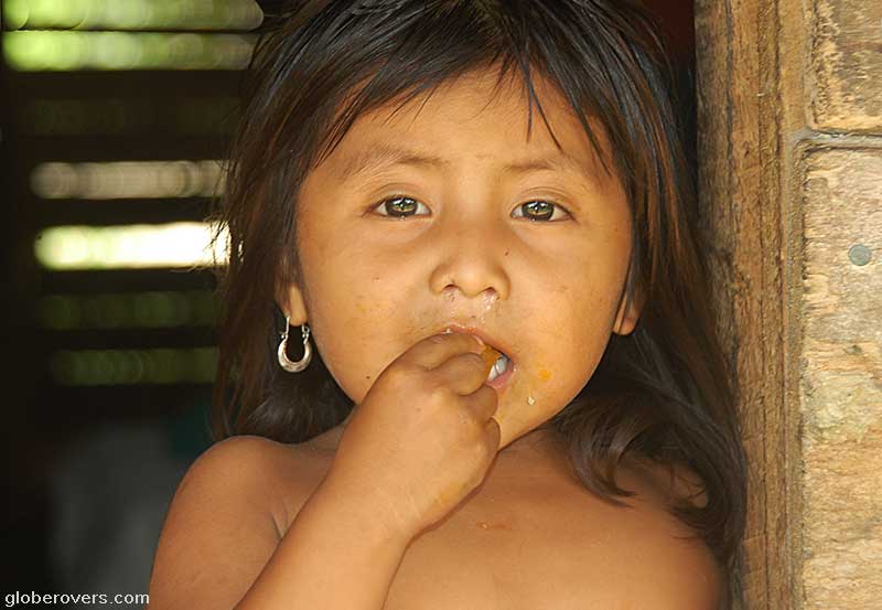 Kekchi Mayan Girl in Laguna Village, Belize