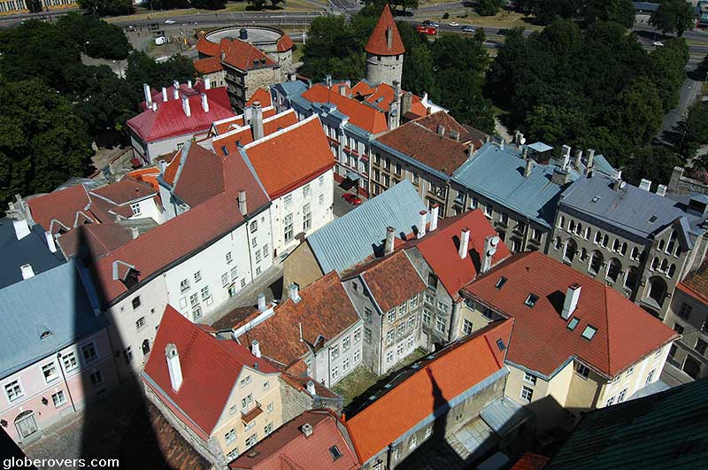 View from Oleviste Church, Tallinn, Estonia,